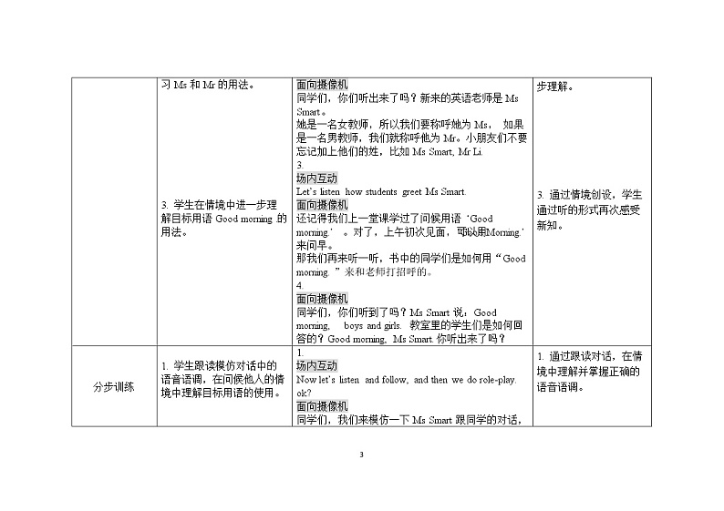 三年级上册英语教案 Module 2 Unit 1 I’m Ms Smart外研社（三起）03