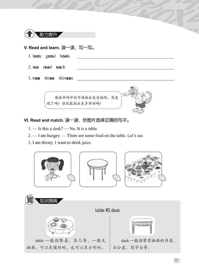 冀教版（三年级起点）英语 三年级下册 基本功训练 Unit 3 附测试卷第3页
