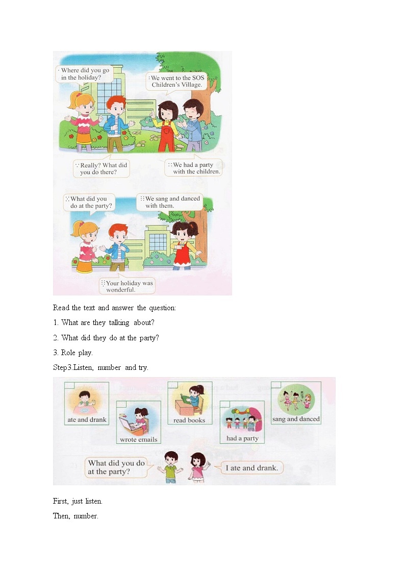 Unit 1 Our Winter Holiday Lesson 2  教案02