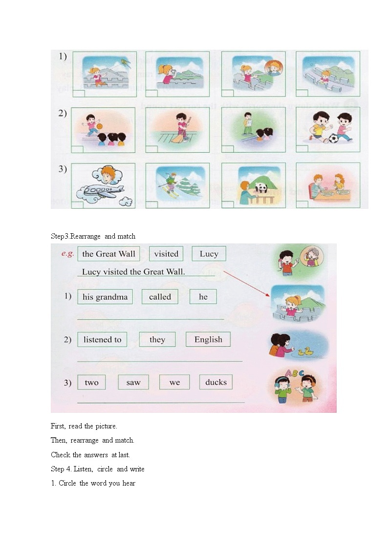 Unit 1 Our Winter Holiday Lesson 3  教案第2页