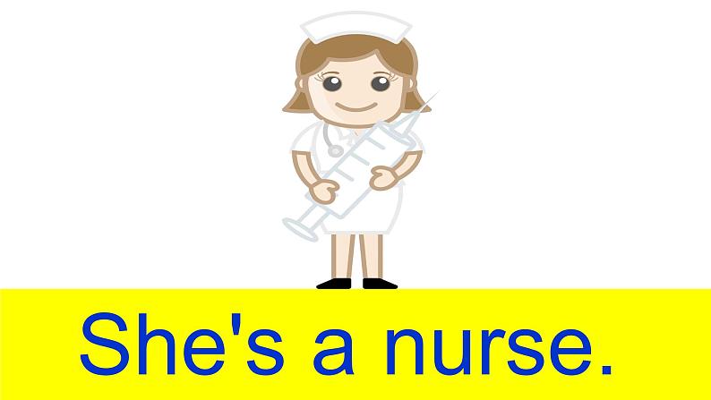 Module 1 Unit 2 She's a nurse(第一课时) 课件05