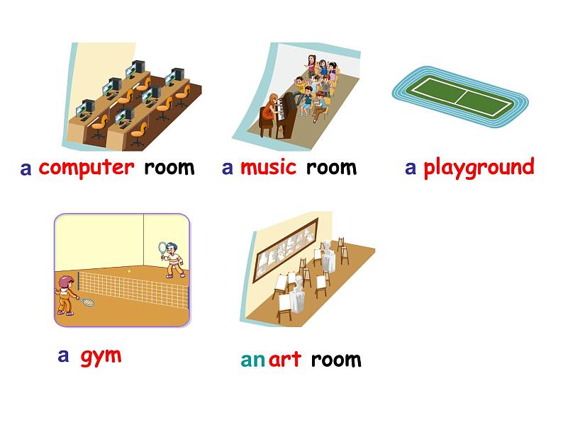 四年级下册英语课件-Unit1 My school Part B ｜ 人教（PEP)(2014秋）08