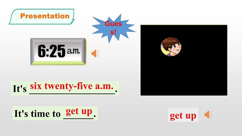 Unit2 What time is it PB Let's learn 课件05