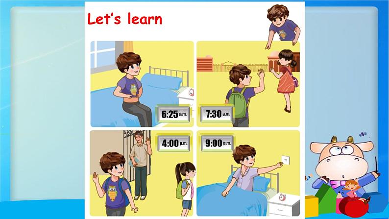 四年级下册英语课件－Unit 2 What time is it？ Part B  ｜人教（PEP）（2014秋）07