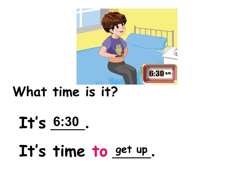 四年级下册英语课件－Unit 2 What time is it？ Part B  ｜人教（PEP）（2014秋）06