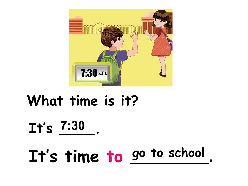 四年级下册英语课件－Unit 2 What time is it？ Part B  ｜人教（PEP）（2014秋）07