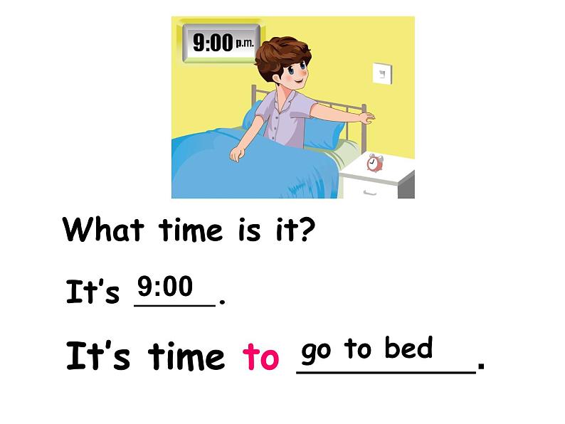 四年级下册英语课件－Unit 2 What time is it？ Part B  ｜人教（PEP）（2014秋）08