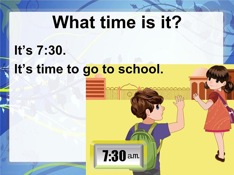 四年级下册英语课件－Unit 2 What time is it？ Part B  ｜人教（PEP）（2014秋）05