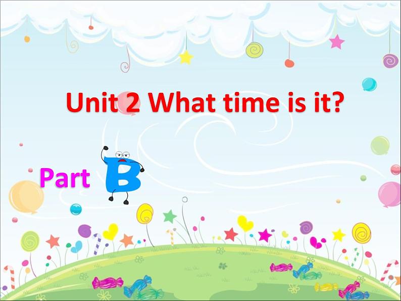 四年级下册英语课件-Unit 2 What time is itPart B人教（PEP）（2014秋）01