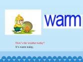 四年级上册英语课件－Unit4 How’s the weather today？(Lesson21) ｜人教精通版.