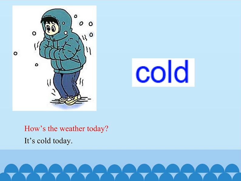 四年级上册英语课件－Unit4 How’s the weather today？(Lesson21) ｜人教精通版.07