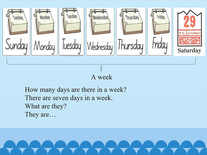 四年级下册英语课件－Unit4 There are seven days in a week.（Lesson22) ｜人教精通版.05