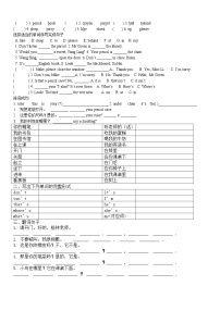 译林英语三年级下册3B期中练习