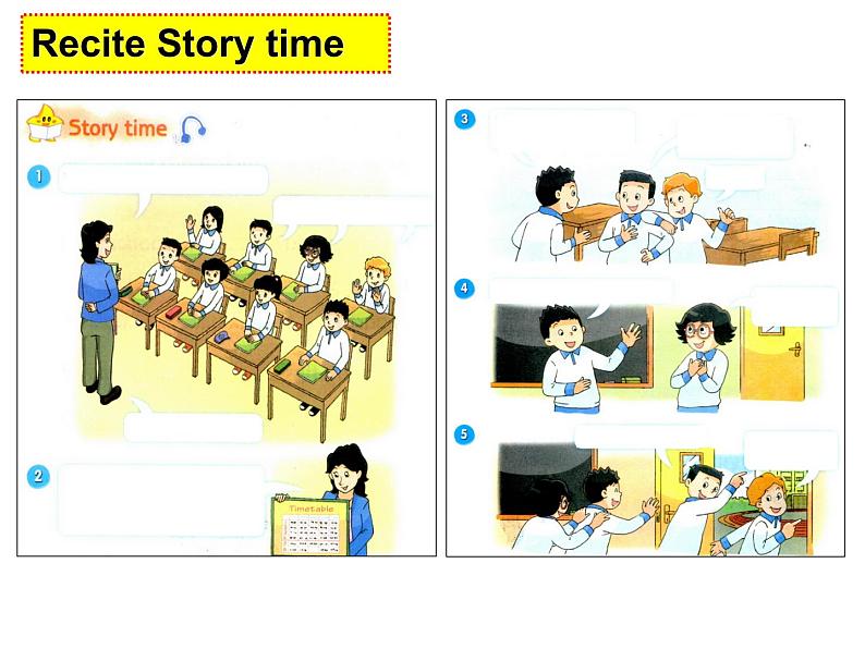 江苏省译林英语4B unit1 Cartoon&Check 课件03