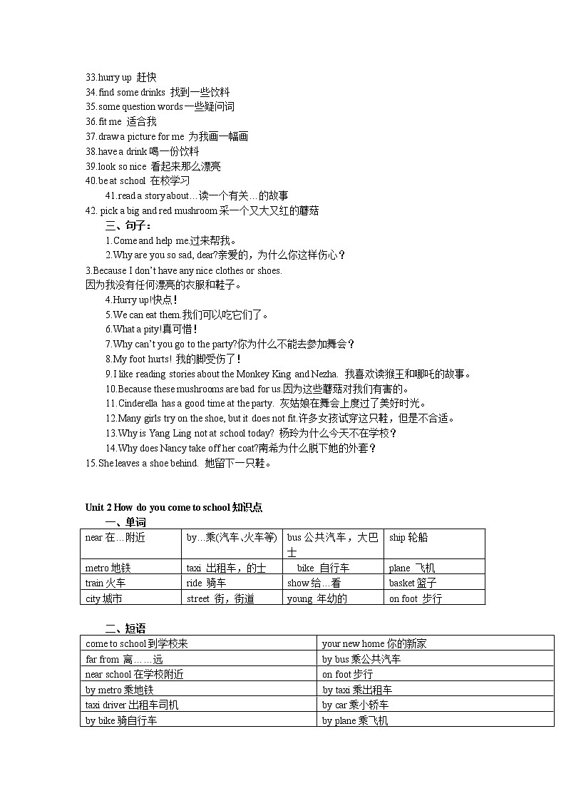 译林英语5下英语知识点梳理-全册新译林版02