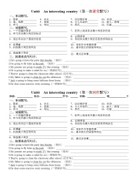 新版-牛津译林版六年级下册Unit 6 An interesting country导学案及答案