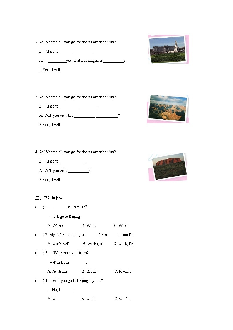 【精品】Unit7 Fun time , Sound time & Culture time（练习及解析）-译林版（三起）-六年级英语下册02