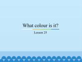 三年级上册英语课件－Unit5 What colour is it？(Lesson25) ｜人教精通版