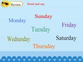 四年级下册英语课件-Module 3 Unit 8  Days of the week  Period 3  沪教牛津版（深圳用）