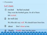 六年级下册英语课件-Unit 4 At the Sports Meeting Period 3  陕旅版（三起）