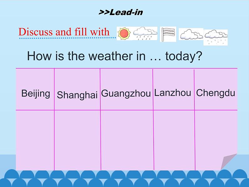 五年级下册英语课件-Unit 5 What’s the Weather like Today？  Period 3  陕旅版（三起）04