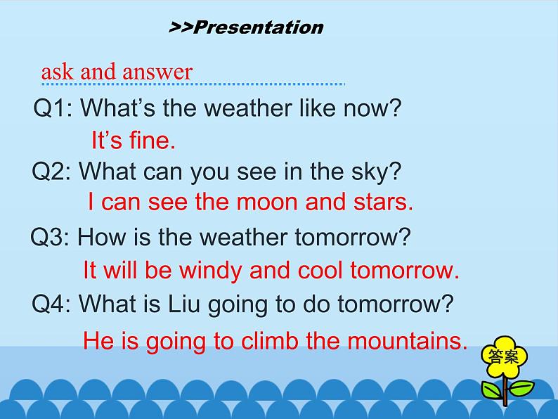 五年级下册英语课件-Unit 5 What’s the Weather like Today？  Period 3  陕旅版（三起）07