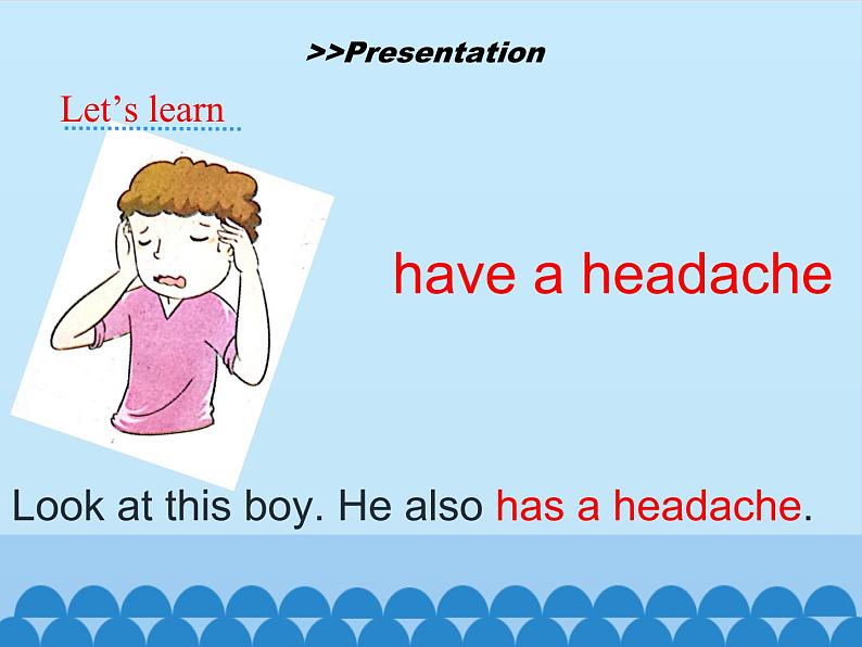 五年级下册英语课件-Unit 7 I Have a Headache  Period 1  陕旅版（三起）07