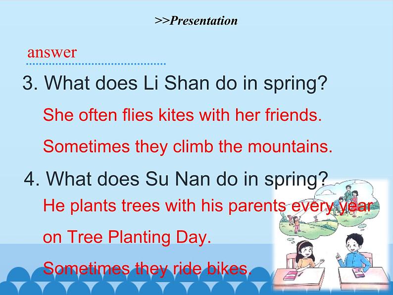 五年级下册英语课件-Unit 2 Spring Is Coming!   Period 2   陕旅版（三起）06