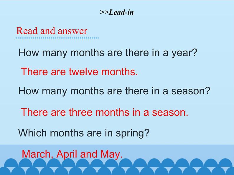 五年级下册英语课件-Unit 3 Spring Begins from March Period 1  陕旅版（三起）02