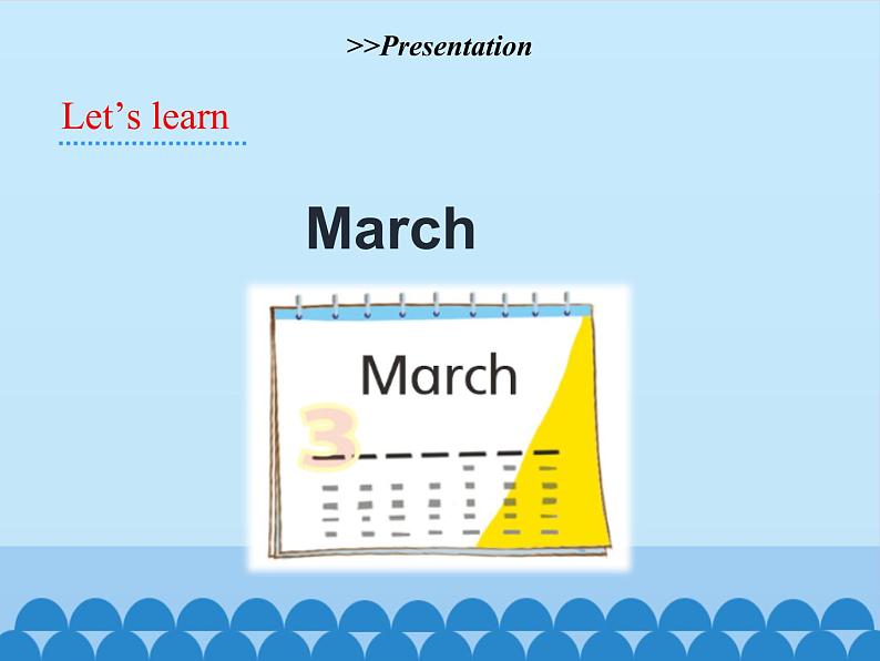 五年级下册英语课件-Unit 3 Spring Begins from March Period 1  陕旅版（三起）04