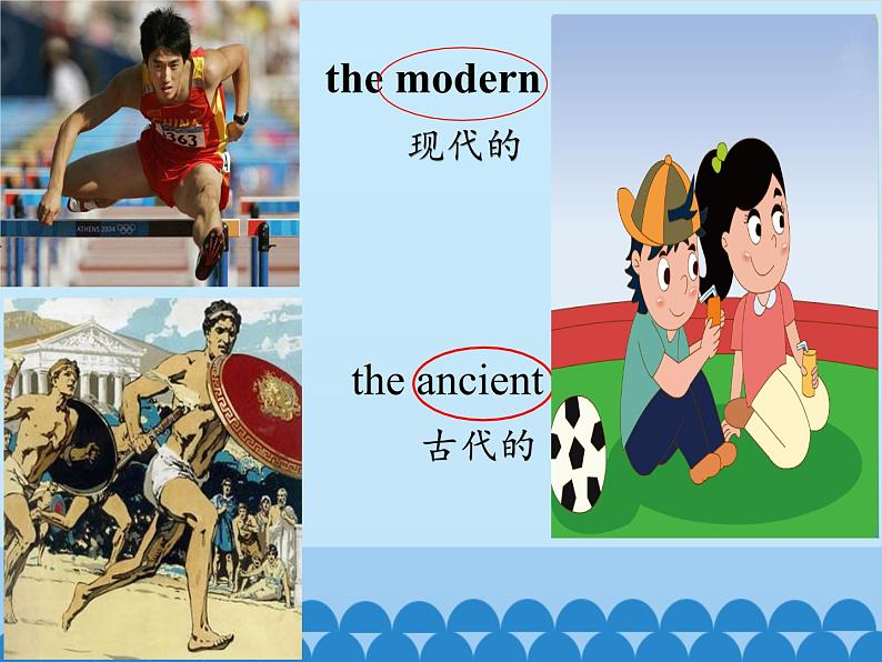 六年级上册英语课件－UNIT FIVE  WHEN DID THE ANCIENT OLYMPIC GAMES BEGIN？  Lesson 15 北京课改版03