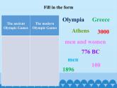 六年级上册英语课件－UNIT FIVE  WHEN DID THE ANCIENT OLYMPIC GAMES BEGIN？  Lesson 15 北京课改版