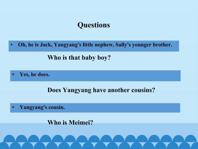 五年级下册英语课件－UNIT FIVE WHO'S THAT BABY BOY？ Lesson 16   北京课改版08