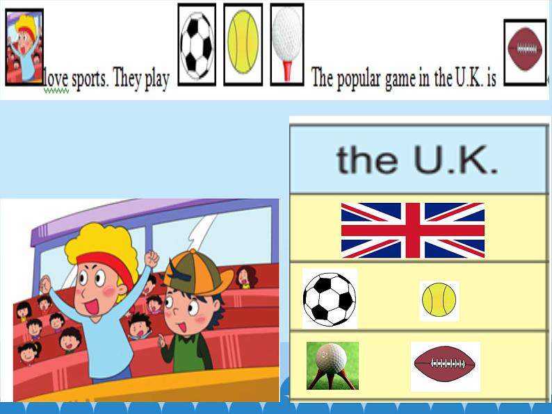 五年级上册英语课件－UNIT SIX WHAT ARE YOUR FAVOURITE SPORTS？   Lesson 21  北京课改版.03