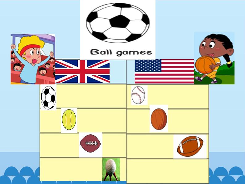 五年级上册英语课件－UNIT SIX WHAT ARE YOUR FAVOURITE SPORTS？   Lesson 21  北京课改版.05