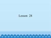 四年级上册英语课件－UNIT EIGHT REVISION  Lesson 28   北京课改版