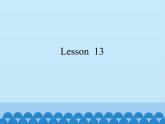 四年级上册英语课件－UNIT FOUR REVISION  Lesson 13   北京课改版