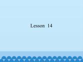 四年级上册英语课件－UNIT FOUR REVISION  Lesson 14   北京课改版