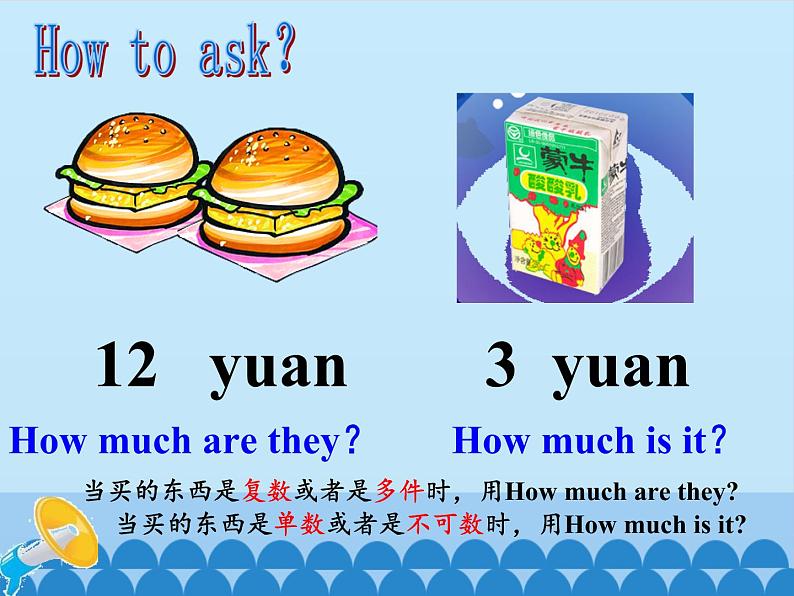 四年级上册英语课件－UNIT SIX  MAY I TAKE YOUR ORDER？  Lesson 21   北京课改版03