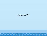三年级上册英语课件－UNIT EIGHT REVISION  Lesson 28   北京课改版