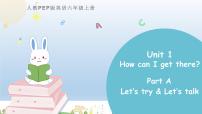 小学人教版 (PEP)Unit 1 How can I get there? Part A优秀ppt课件