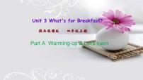 小学英语Unit 3 What's for Breakfast?优秀单元测试课堂检测