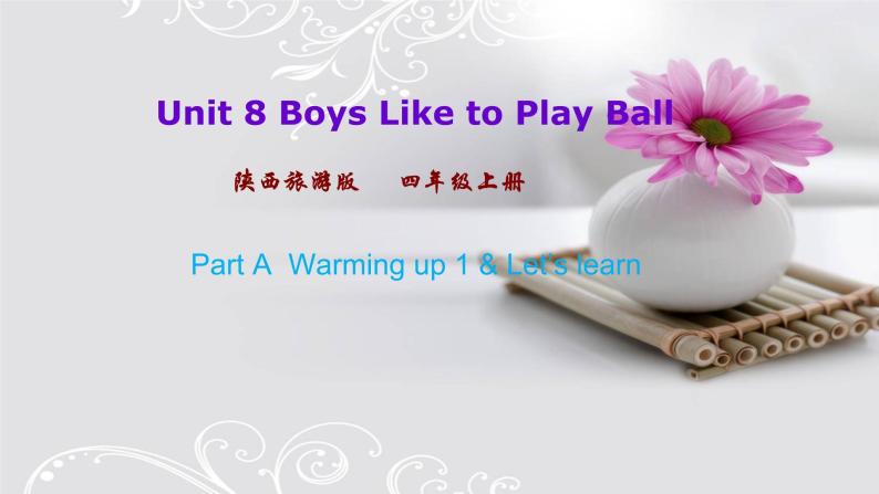 Unit 8  Boys Like to Play Ball  第一课时 + 素材 课件01