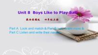 小学陕旅版Unit 8 Boys Like to Play Ball获奖ppt课件