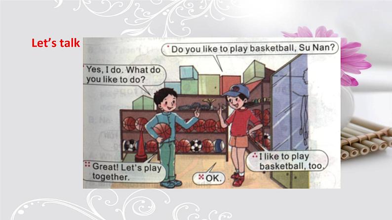 Unit 8  Boys Like to Play Ball  第二课时  课件07