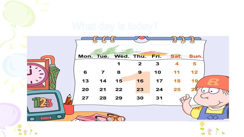 Unit 7  It’s Tuesday 第四课时 课件05