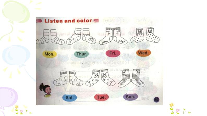 Unit 7  It’s Tuesday 第四课时 课件08