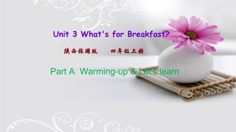 Unit 3  What's for Breakfast 第一课时 课件 +素材01
