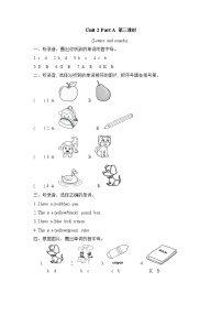 小学人教版 (PEP)Unit 2  Colours Part A优秀第三课时当堂达标检测题