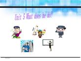 Unit 5 What does he do Part B Let's try-Let's talk 课件